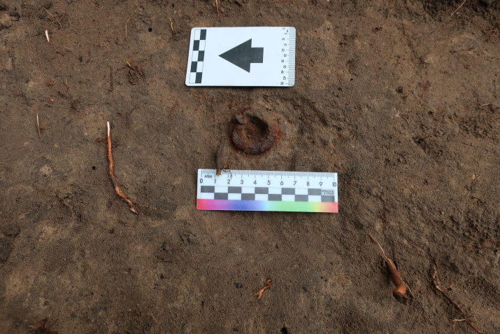 Железная пряжка. Фото: Костромская археологическая экспедиция