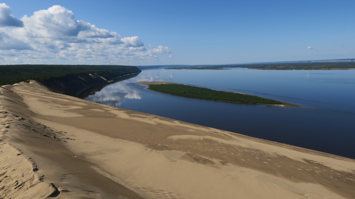 Вид с поверхности Ленской дюны. Фото: авторский коллектив ИМЗ СО РАН