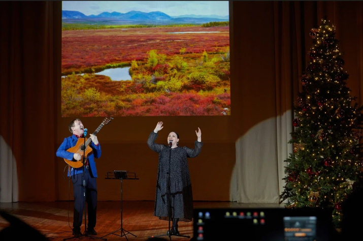 Выступление Романа Ланкина и Юлии Зиганшиной. Автор фото: Пётр Турасов. Выступление Романа Ланкина и Юлии Зиганшиной. Автор фото: Пётр Турасов.