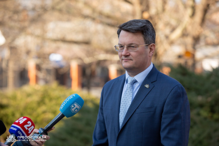  Выступление ректора КФУ им. В.И. Вернадского Андрея Фалеева. Автор фото Илья Гогунский, пресс служба КФУ