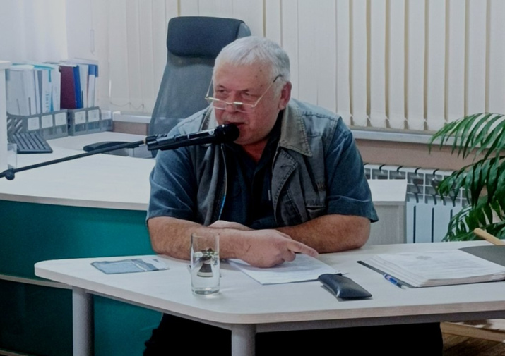 Член ПКО РГО – ОИАК края В.Н. Ковальчук во время проведения лекции