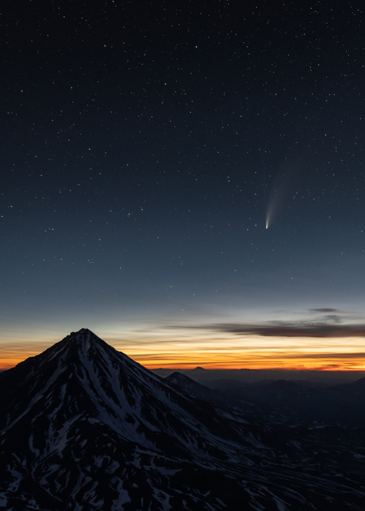Корякский и комета © Андрей Чемарёв