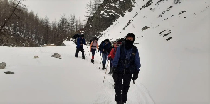 Выход на маршрут исследования. Фото: Наталья Хамина