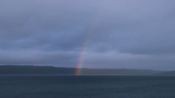 Радуга вечером первого дня. Фото: Анастасия Ягодина