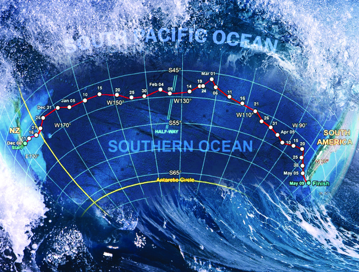 Маршрут экспедиции. Рисунок из книги