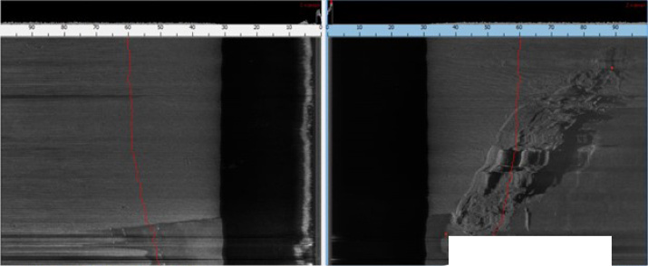 Снимок затопленного судна на экране гидролокатора бокового обзора. Фото: Камчатского краевого отделения РГО