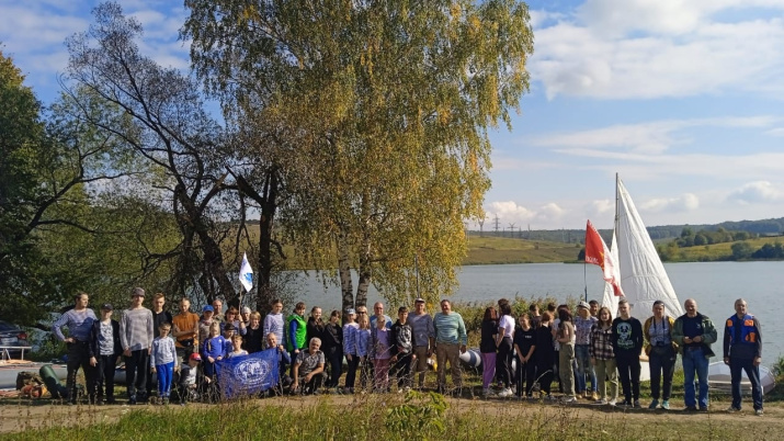 Участники "Большого похода" на закрытии парусного сезона. Фото: Тульское отделение РГО