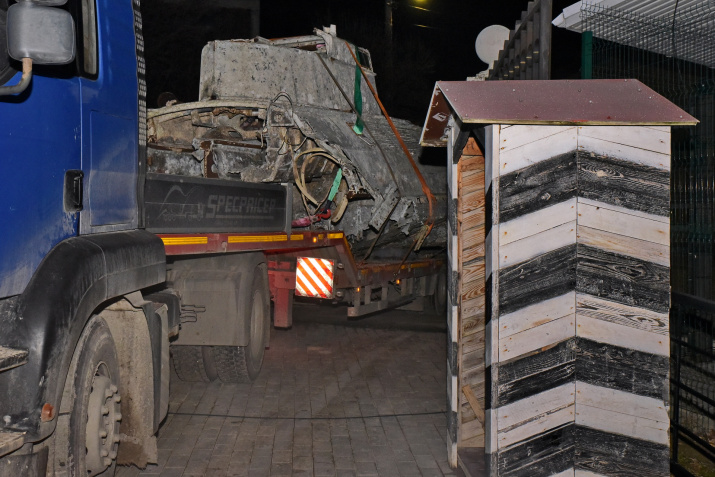 Прибытие раритета на батарею, фото: Ю.Югансон