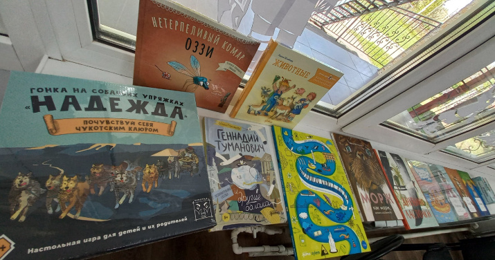 Книги и игры РГО для библиотеки Центра. Фото Чувашского республиканского отделения РГО