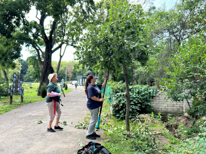 В парке усадьбы Рязанка прошли работы по приведению в порядок кустарников и плодовых и хвойных деревьев. Фото: Липецкое областное отделение РГО