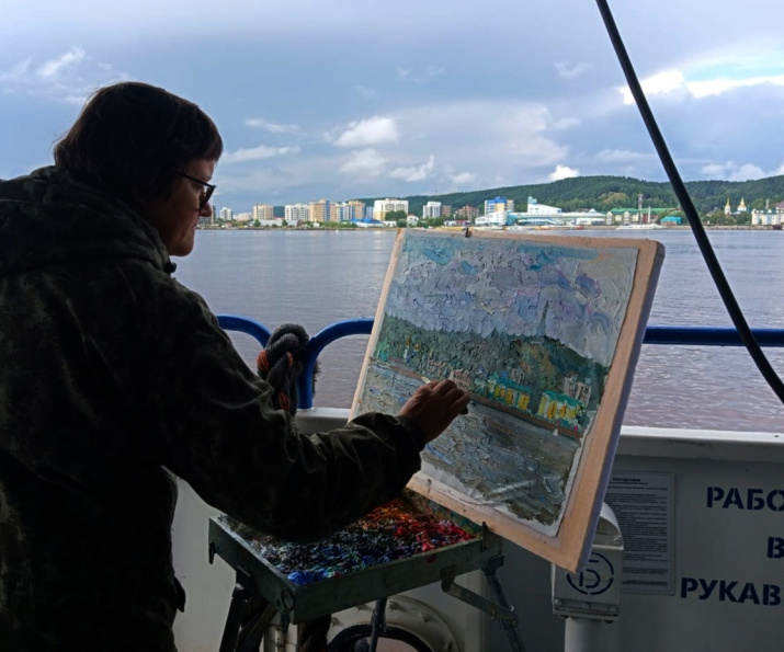 Работа на пленэре. Фото: Елена Ильянкова