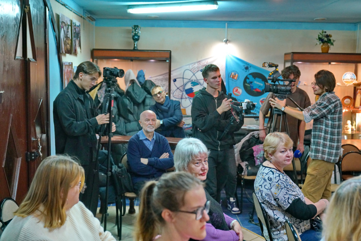 Одновременно шла запись фильма, фото Бориса Тишулина