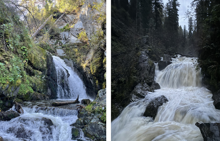 Водопад Чедор. Третья речка п. Артыбаш. Фото: С. Умнов.