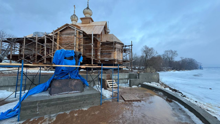 Строящийся храм в честь Рождества Пресвятой Богородицы. Фото Натальи Шумиловой