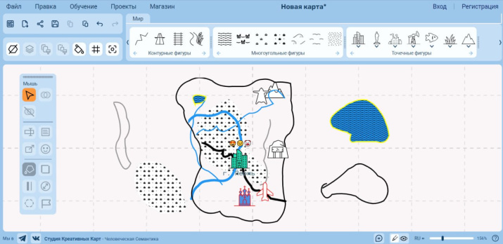 Первая на карта на мастер-классе