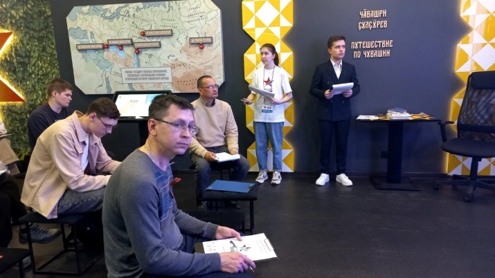 Участники акции "Диктант Победы". Фото: Чувашское республиканское отделение РГО
