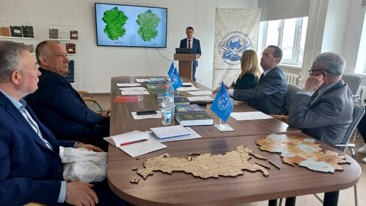 В ходе презентации Экологического атласа Чувашской Республики. Фото: Чувашское республиканское отделение РГО