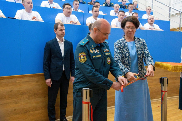 Мероприятие в Сибирской академии МЧС РФ. Фото: Сибирская академия МЧС России