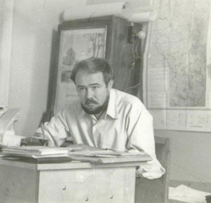 С.Д. Тивяков за работой. 1970-1980-е гг.