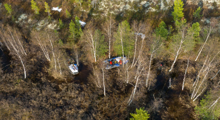 Прохождение маршрута в верховьях реки. Фото: Данил Хусаинов.