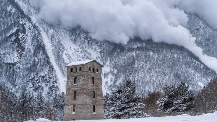 Сход лавины. Фото: Анастасия Мазурева, участник конкурса РГО «Самая красивая страна»