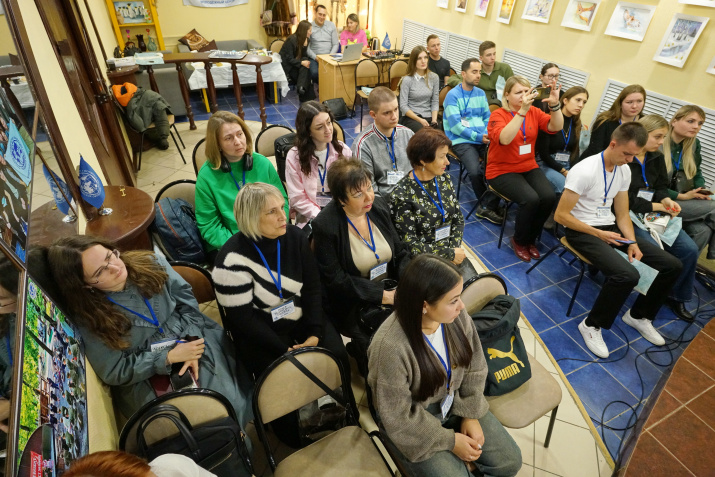 Мини-лекция, посвященная региональным образовательным туристским маршрутам. Фото Бориса Тишулина