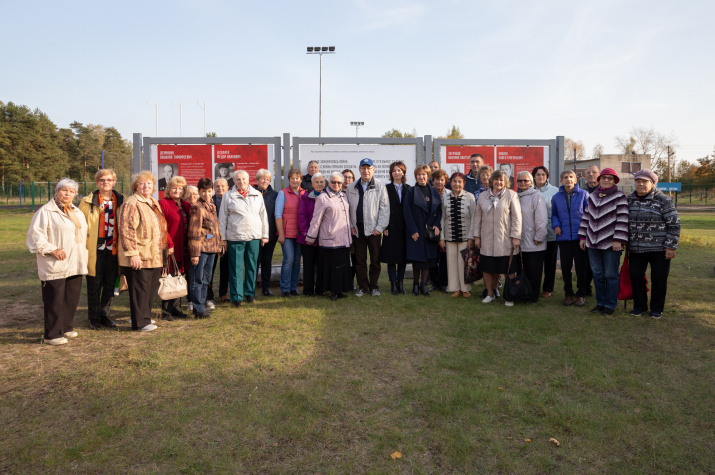 Участники открытия выставки "О героях былых времен", 2021 год. Фото: Андрей Стрельников.