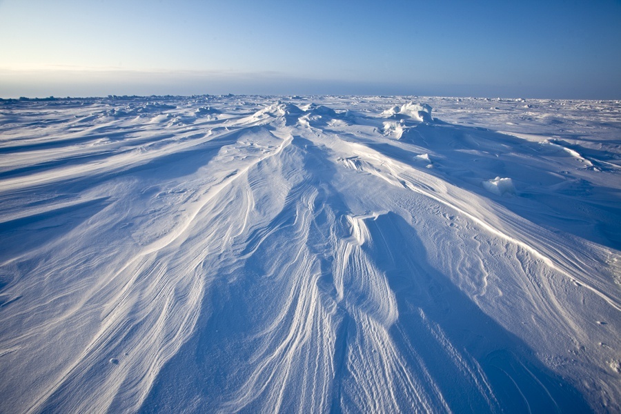 Ice floe for the camp Barneo Russian Geographical Society