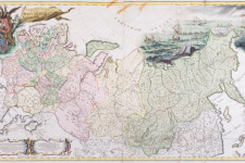 Map from the Russian Geographic Society funds