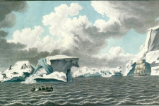 Вид ледяных островов,1820 г. Художник: Павел Михайлов