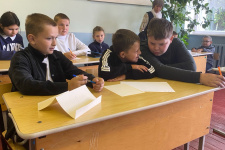 НЕурок географии в Моршанском районе;фото:Пресс-служба Тамбовского областного отделения РГО