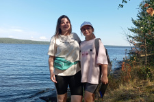 Победитель розыгрыша путешествий от РГО Любовь Володина с дочерью в Карелии Победитель розыгрыша путешествий от РГО Любовь Володина с дочерью в Карелии