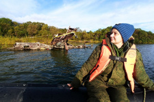 Ирина Мхитарян на озере Витаминном на Камчатке. Фото предоставлено Ириной Мхитарян