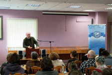 Николай Зонтиков читает лекцию в областном архиве 27.09.2025. Фото А.Фишер Николай Зонтиков читает лекцию в областном архиве 27.09.2025. Фото А.Фишер