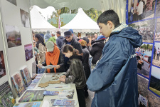 Павильон Дагестанского отделения РГО пользовался большим успехом у посетителей все три дня. Фото: Дагестанское отделение РГО
