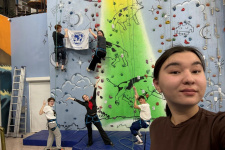 Молодежный Центр РГО в Башкортостане - на скалодроме. Фото: Индира Ханнанова