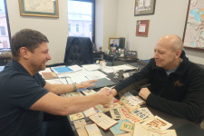 Встреча в Сибирской штаб-квартире РГО. Фото: Красноярское краевое отделение РГО