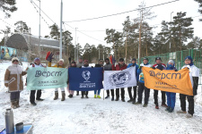 Участники оригинальной площадки Географического диктанта в г. Улан-Удэ (фото - Александра Фишева)