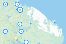 География диктанта в Мурманской области. Скриншот с сайта акции