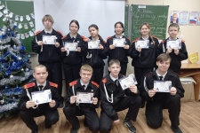 Участники проекта "День географии в школе". Фото представлено Тверским региональным отделением РГО