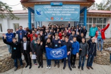 The All-Russian Olympiad on geography participants. Photo by press service of the Olympiad