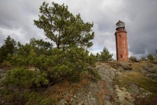 The lighthouse on the island of Bolshoy Tyuters. Photo by Andrey Strelnikov