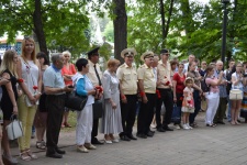 Церемония открытия бюста