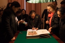 Visit of the princess of the Kingdom of Thailand to the Headquarters of the Russian Geographical Society in St. Petersburg. Photo by A. Strelnikov