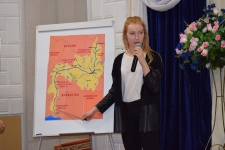 Учащаяся Лицея №5 рассказывает о географии бассейна Урала