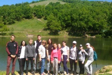 Школьники на экологической станции «Андреевская застава»