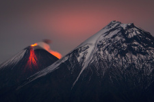 "Eruption of Klyuchevskaya Sopka". Photo: Vladimir Voichuk, the finalist of the III RGS photo contest "The Most Beautiful Country"