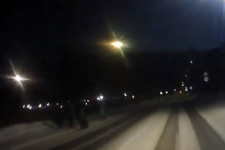 A snapshot of the video by witnesses. Video is provided by the Krasnoyarsk Regional Branch of the Russian Geographical Society