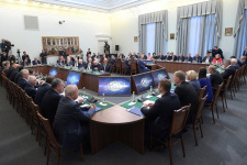 На заседании попечительского совета РГО (Фото предоставлены пресс-службой Кремля)
