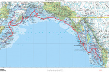 Карта планируемого маршрута экспедиции